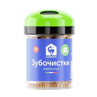 Зубочистки LOMBERTA 200шт Зубочистки деревянные*24