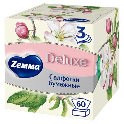 Бумажные салфетки ZEMMA Deluxe 60шт 3сл Aroma Collection *18