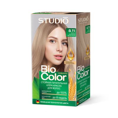 Крем-краска для волос Biocolor 50/50/15мл 8.11 Ультра-пепельный светло-русый