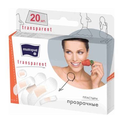 Пластырь Matopat косметические Transparent 20шт