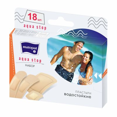 Пластырь Matopat Aqua Stop косметические 18шт