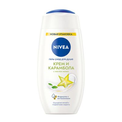 Гель для душа NIVEA 250мл Гель-уход Крем карамболь*6