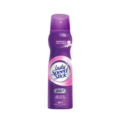 Дезодорант для тела LADY SPEED STICK 150мл 24/7 спрей  Дыхание свежести