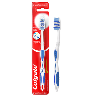 Зубная щетка COLGATE Классика Здоровья 1шт средней жесткости