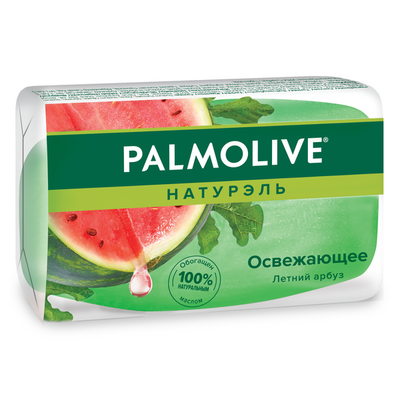 Мыло туалетное PALMOLIVE 90г Летний арбуз глицериновое (зеленое)