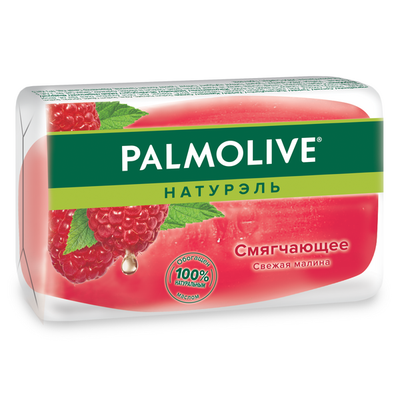 Мыло туалетное PALMOLIVE 90г Свежая малина глицериновое (красное)
