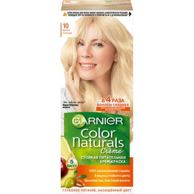 Краска для волос GARNIER Color Naturals 110мл 10 Белое солнце