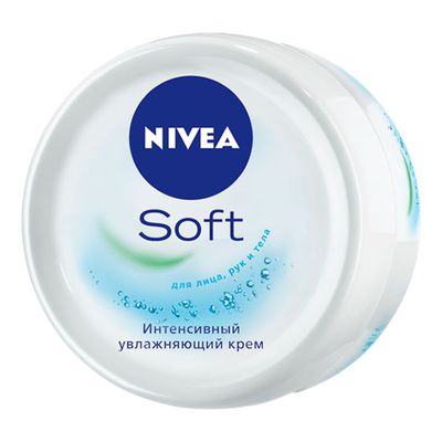 Крем для тела NIVEA Soft 200мл Увлажняющий Интенсивный универсальный банка