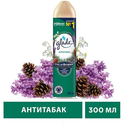 Освежитель воздуха GLADE 300мл Антитабак
