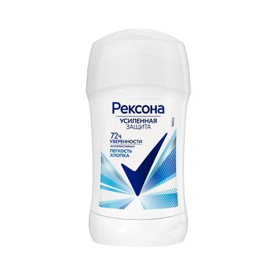 Дезодорант для тела REXONA/РЕКСОНА  40мл Cotton (Легкость хлопка) стик