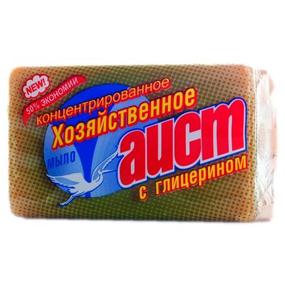 Мыло хозяйственное АИСТ 150г 70% с глицерином в упаковке