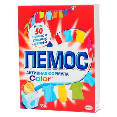 Порошок для стирки ПЕМОС 350г Активная формула Колор