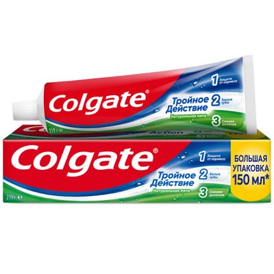 Зубная паста COLGATE Тройное действие 150мл