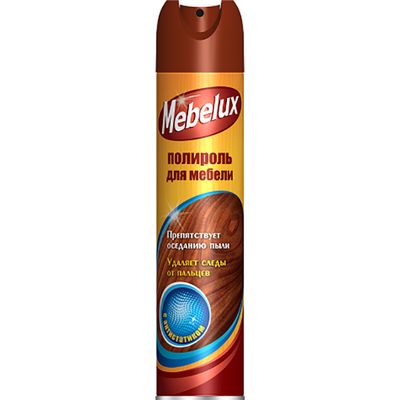 Средство для мебели MEBELUX 300мл полироль с антистатиком