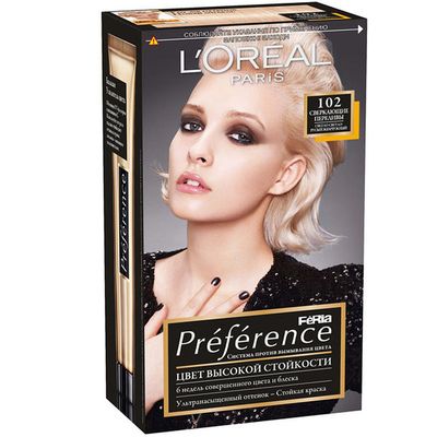 Краска для волос L'OREAL Preference Feria 270мл 102 Сверкающий переливающийся блонд