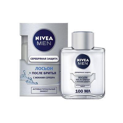 Лосьон после бритья  NIVEA MEN 100мл Cеребряная защита антибактериальный