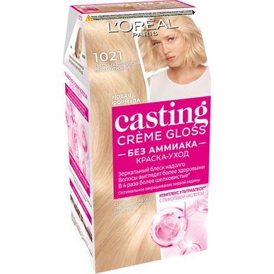 Краска для волос L'OREAL Casting Creme Gloss 254мл 10.21 Светло-светло русый перламутровый