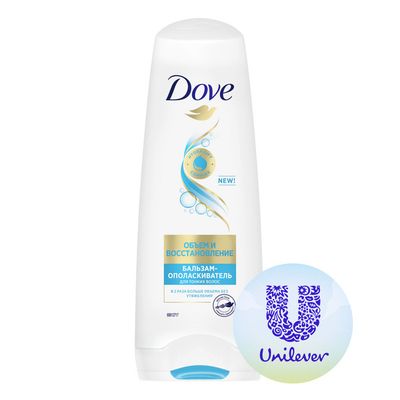 Бальзам-ополаскиватель для волос DOVE/ДАВ 200мл Объем и восстановление