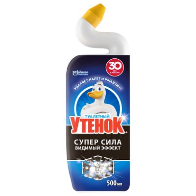 Средство для санузлов ТУАЛЕТНЫЙ УТЕНОК WC 500мл Активный Видимый Эффект