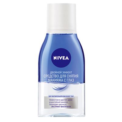 Средство для снятия макияжа NIVEA 125мл Двойной эффект для чувствительной кожи вокруг глаз