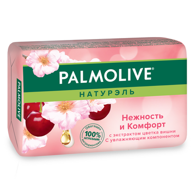 Мыло туалетное PALMOLIVE Натурэль 90г Нежность и Комфорт с экстрактом цветка вишни