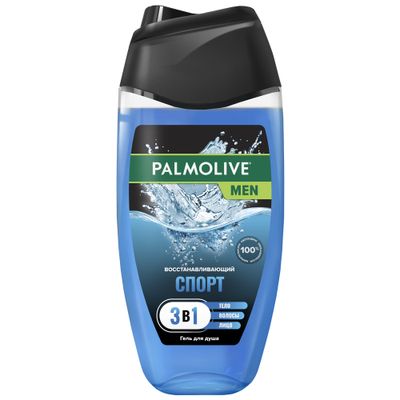 Гель для душа PALMOLIVE MEN 250мл "Спорт" (Восстанавливающий) 3 в1