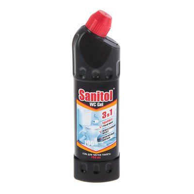 Средство для санузлов SANITOL 750мл 3 в1 WG гель для чистки туалета