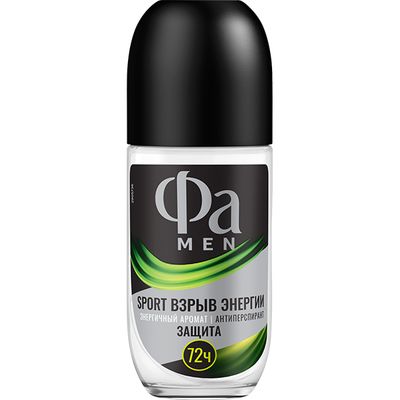 Дезодорант для тела ФА MEN Sport Double Power 50мл Power Boost roll