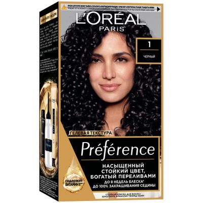 Краска для волос L'OREAL Preference 270мл 1.0 Неаполь черный