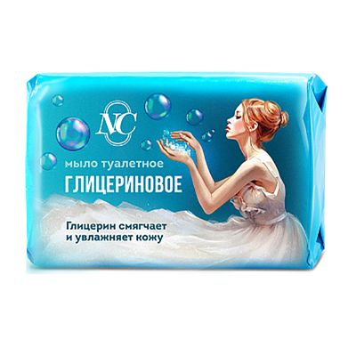 Мыло туалетное НОВОЕ ГЛИЦЕРИНОВОЕ 90г