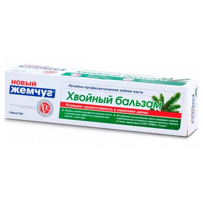 Зубная паста НОВЫЙ ЖЕМЧУГ 100мл Хвойный бальзам