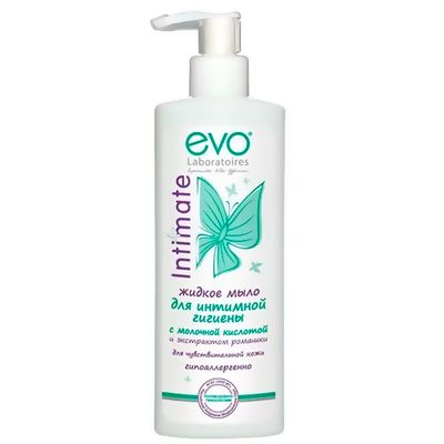 Мыло жидкое EVO Intimate 200мл для интимной гигиены чувствительной кожи