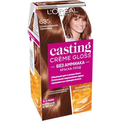 Краска для волос L'OREAL Casting Creme Gloss 254мл 635 Шоколадное пралине