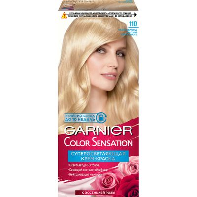Краска для волос GARNIER Color Sensation 110мл 110 Ультра Блонд чистый брилиант 12