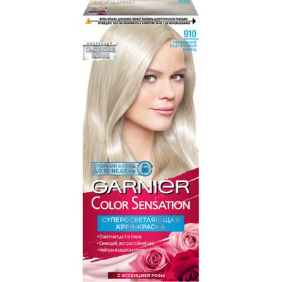 Краска для волос GARNIER Color Sensation 110мл 910 Пепельно-серебристый Блонд TOP SKU