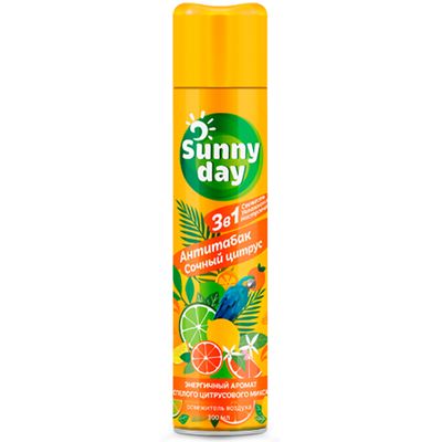 Освежитель воздуха SUNNY DAY 300см3 Антитабак Сочный цитрус