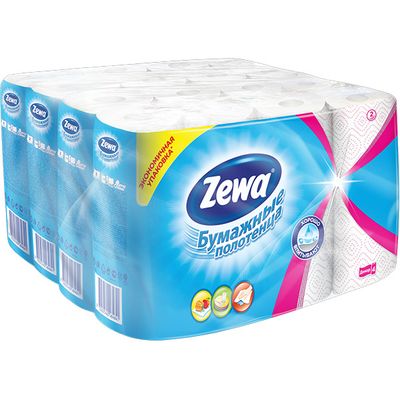 Бумажные полотенца ZEWA Premium Decor 2шт Зимняя коллекция*10