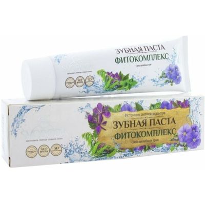 Зубная паста SVOBODA 124г Фитокомплекс в ламинатной тубе