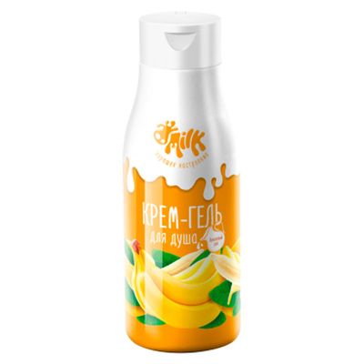 Крем-гель для душа MILK 500мл Банановый рай