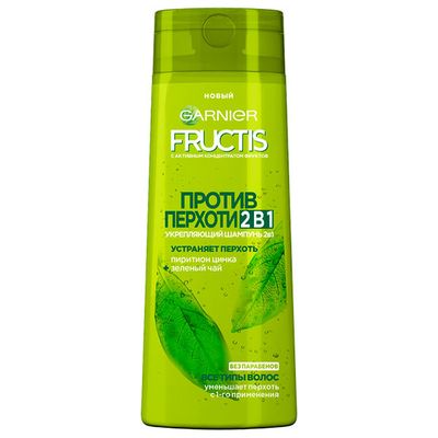 Шампунь для волос GARNIER Fructis 250мл Против перхоти 2в1
