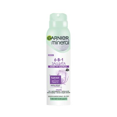 Дезодорант для тела GARNIER 150мл спрей Защита 6 для женщин