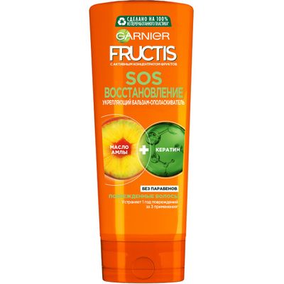 Бальзам-ополаскиватель для волос GARNIER Fructis 387мл SOS Восстановление