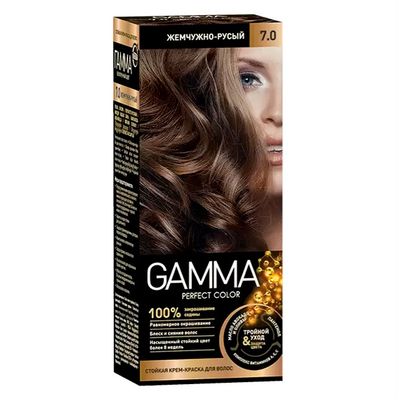 Крем-краска для волос GAMMA Perfect color 7.0 жемчужно-русый