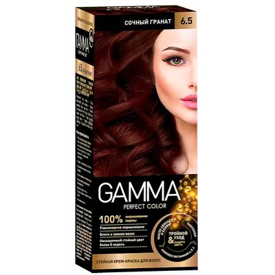 Крем-краска для волос GAMMA Perfect color 6.5 сочный гранат