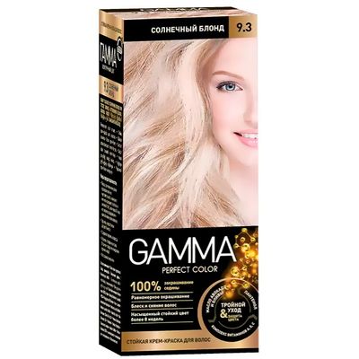Крем-краска для волос GAMMA Perfect color 9.3 солнечный блонд