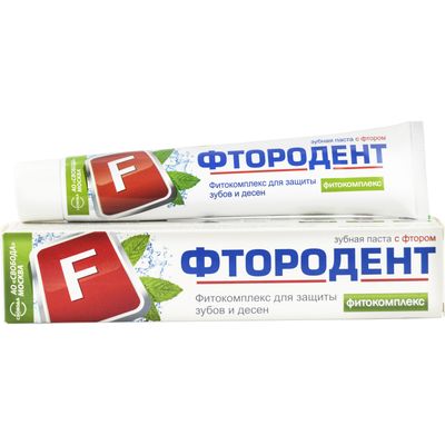 Зубная паста ФТОРОДЕНТ 62г Фтородент в лам.тубе в/ф*32