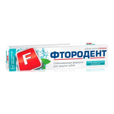Зубная паста ФТОРОДЕНТ 62г Отбеливающая формула в лам.тубе в/ф*32