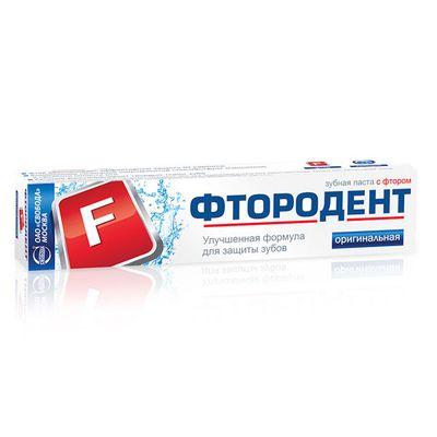Зубная паста ФТОРОДЕНТ 62г Оригинальная в лам.тубе в/ф*32