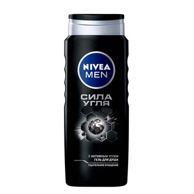 Гель для душа NIVEA MEN 500мл Сила угля