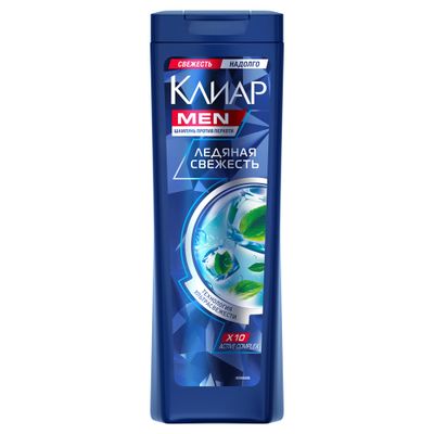 Шампунь CLEAR/КЛИАР MEN VITA ABE 400мл Ледяная Свежесть с ментолом